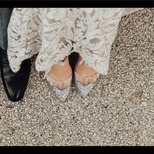 Betsy Johnson Glitter Heels